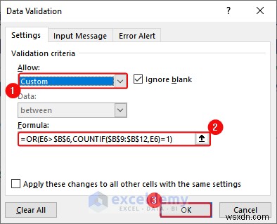 Làm chủ xác thực dữ liệu Excel:Hướng dẫn từng bước toàn diện 