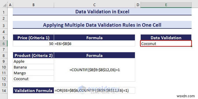 Làm chủ xác thực dữ liệu Excel:Hướng dẫn từng bước toàn diện 