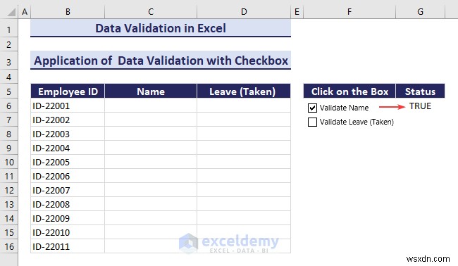 Làm chủ xác thực dữ liệu Excel:Hướng dẫn từng bước toàn diện 