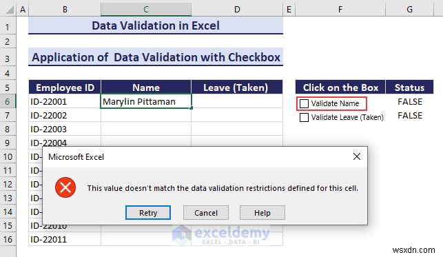Làm chủ xác thực dữ liệu Excel:Hướng dẫn từng bước toàn diện 