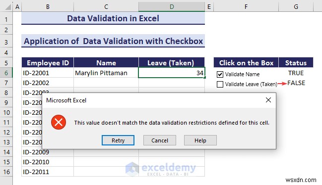 Làm chủ xác thực dữ liệu Excel:Hướng dẫn từng bước toàn diện 