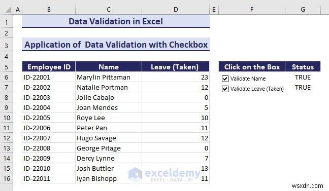 Làm chủ xác thực dữ liệu Excel:Hướng dẫn từng bước toàn diện 