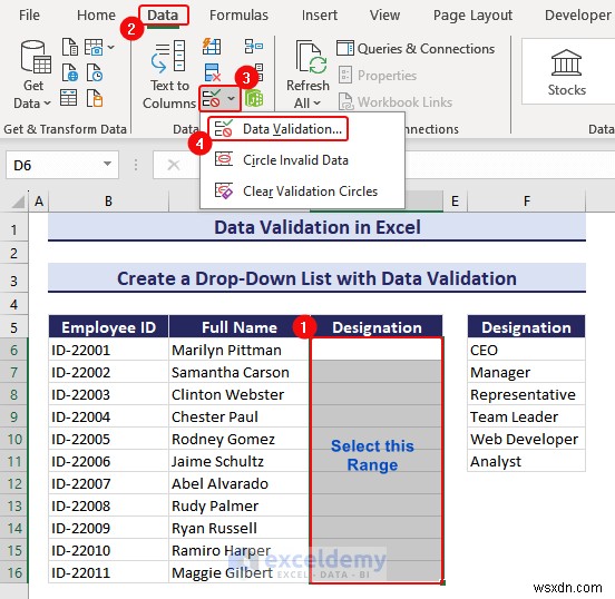 Làm chủ xác thực dữ liệu Excel:Hướng dẫn từng bước toàn diện 