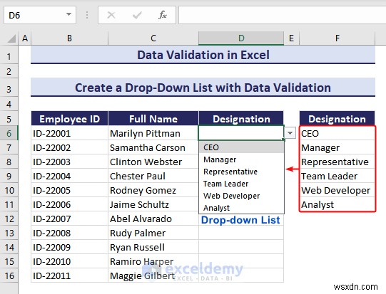 Làm chủ xác thực dữ liệu Excel:Hướng dẫn từng bước toàn diện 