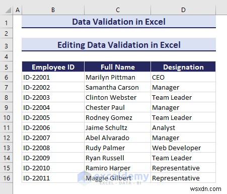 Làm chủ xác thực dữ liệu Excel:Hướng dẫn từng bước toàn diện 