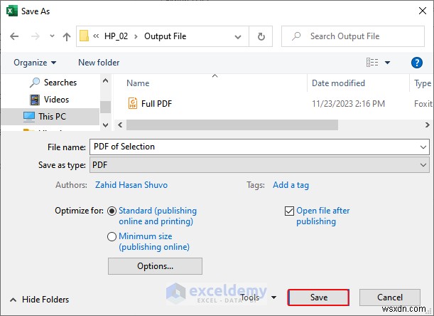 Xuất dữ liệu Excel sang các định dạng DOC, PDF, CSV, XML và vCard được thực hiện dễ dàng 
