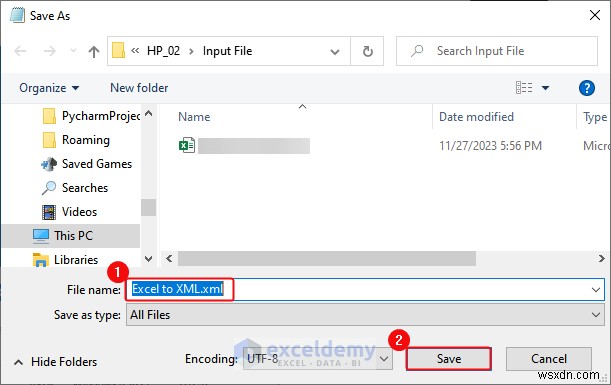 Xuất dữ liệu Excel sang các định dạng DOC, PDF, CSV, XML và vCard được thực hiện dễ dàng 