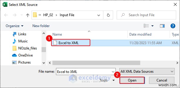 Xuất dữ liệu Excel sang các định dạng DOC, PDF, CSV, XML và vCard được thực hiện dễ dàng 