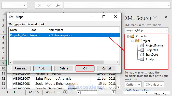 Xuất dữ liệu Excel sang các định dạng DOC, PDF, CSV, XML và vCard được thực hiện dễ dàng 