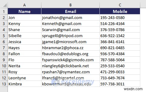 Xuất dữ liệu Excel sang các định dạng DOC, PDF, CSV, XML và vCard được thực hiện dễ dàng 