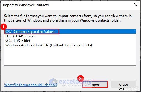 Xuất dữ liệu Excel sang các định dạng DOC, PDF, CSV, XML và vCard được thực hiện dễ dàng 