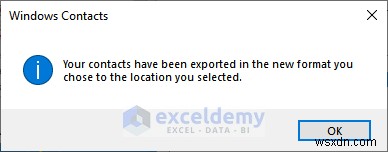 Xuất dữ liệu Excel sang các định dạng DOC, PDF, CSV, XML và vCard được thực hiện dễ dàng 