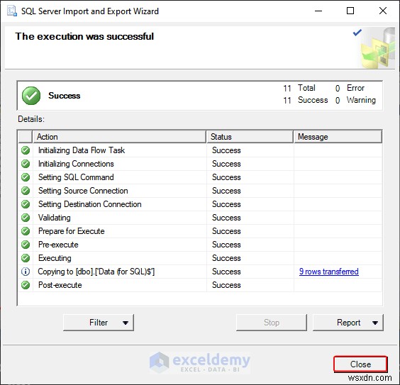 Xuất dữ liệu Excel sang các định dạng DOC, PDF, CSV, XML và vCard được thực hiện dễ dàng 
