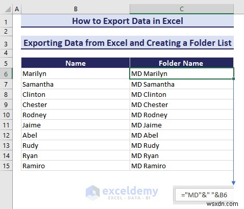Xuất dữ liệu Excel sang các định dạng DOC, PDF, CSV, XML và vCard được thực hiện dễ dàng 
