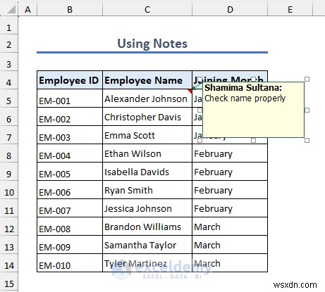 Tạo chú giải công cụ di chuột trong Excel:3 kỹ thuật dễ dàng