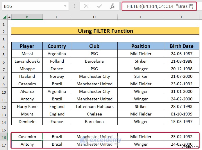 Làm chủ bộ lọc Excel:Bộ lọc tự động và bộ lọc nâng cao