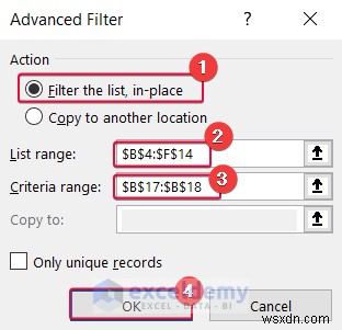 Làm chủ bộ lọc Excel:Bộ lọc tự động và bộ lọc nâng cao