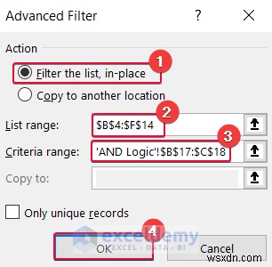 Làm chủ bộ lọc Excel:Bộ lọc tự động và bộ lọc nâng cao