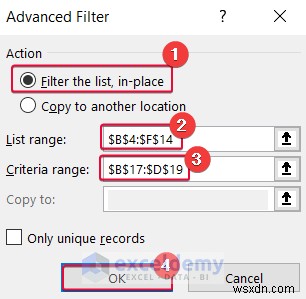 Làm chủ bộ lọc Excel:Bộ lọc tự động và bộ lọc nâng cao