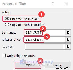 Làm chủ bộ lọc Excel:Bộ lọc tự động và bộ lọc nâng cao