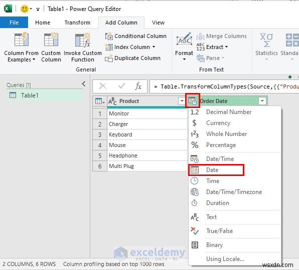 Các hàm ngày truy vấn Power chính trong Excel:3 ví dụ thực tế