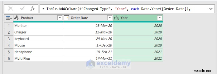 Các hàm ngày truy vấn Power chính trong Excel:3 ví dụ thực tế