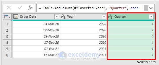 Các hàm ngày truy vấn Power chính trong Excel:3 ví dụ thực tế