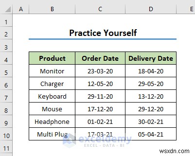 Các hàm ngày truy vấn Power chính trong Excel:3 ví dụ thực tế
