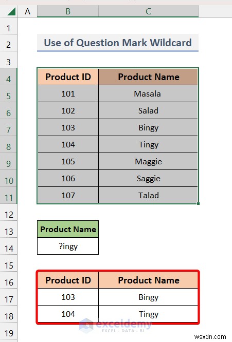 Bộ lọc nâng cao Master Excel với ký tự đại diện:Sắp xếp dữ liệu chính xác dễ dàng 