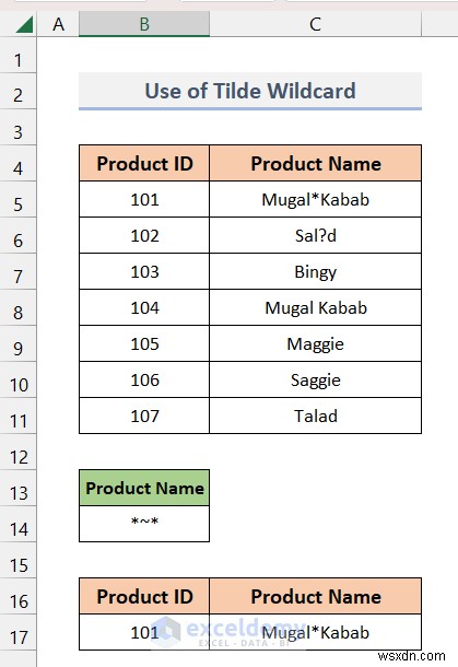 Bộ lọc nâng cao Master Excel với ký tự đại diện:Sắp xếp dữ liệu chính xác dễ dàng 