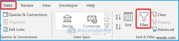 Hướng dẫn nhanh:Loại bỏ bộ lọc nâng cao trong Excel bằng 5 phương pháp đơn giản 