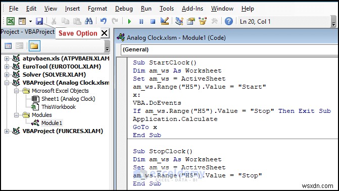 Xây dựng đồng hồ analog thời gian thực trong Excel:Hướng dẫn từng bước 