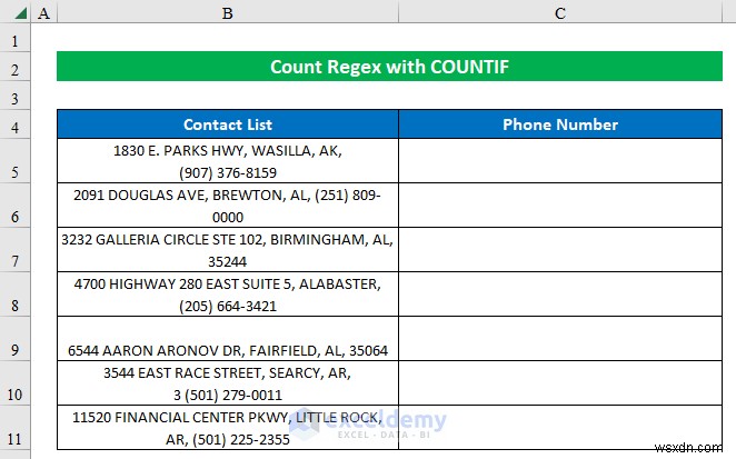 Làm chủ các mẫu Regex đếm trong Excel bằng cách sử dụng COUNTIF – Hướng dẫn từng bước 