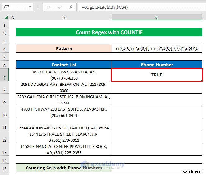 Làm chủ các mẫu Regex đếm trong Excel bằng cách sử dụng COUNTIF – Hướng dẫn từng bước 