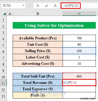 Trình giải Excel chính:Ví dụ về tối ưu hóa từng bước cho các tình huống trong thế giới thực 