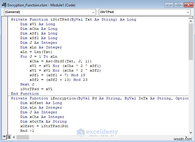 Hướng dẫn từng bước để xây dựng chức năng mã hóa trong Excel