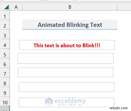 Hoạt hình văn bản chính trong Excel:Hai phương pháp đã được chứng minh 