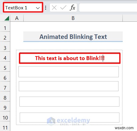 Hoạt hình văn bản chính trong Excel:Hai phương pháp đã được chứng minh 