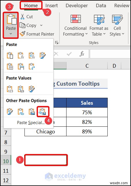 Tạo chú giải công cụ biểu đồ động trong Excel:Hướng dẫn từng bước 
