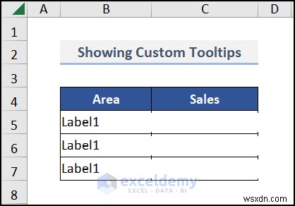 Tạo chú giải công cụ biểu đồ động trong Excel:Hướng dẫn từng bước 