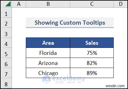 Tạo chú giải công cụ biểu đồ động trong Excel:Hướng dẫn từng bước 