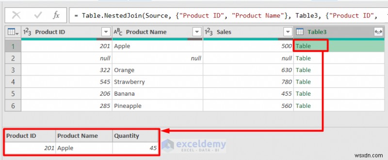 Tham gia toàn bộ bên ngoài Excel:Hướng dẫn truy vấn nguồn từng bước