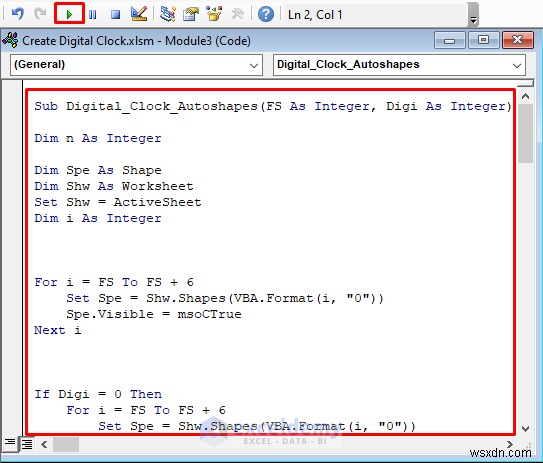 Tạo đồng hồ kỹ thuật số trong Excel:Hai phương pháp công thức và VBA đơn giản 