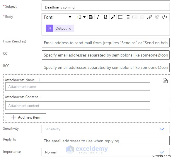Tự động hóa cảnh báo qua email trong Excel:2 phương pháp đơn giản để theo dõi thời hạn hiệu quả 
