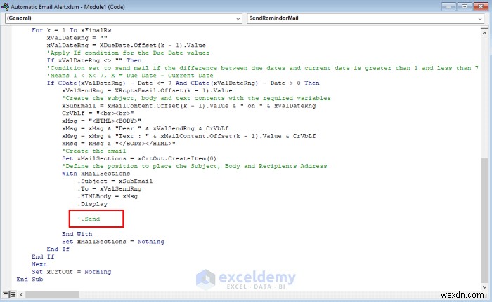 Tự động hóa cảnh báo qua email trong Excel:2 phương pháp đơn giản để theo dõi thời hạn hiệu quả 