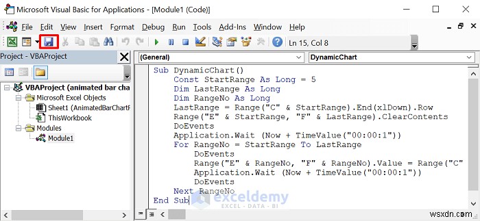 Tạo cuộc đua biểu đồ thanh hoạt hình động trong Excel – Hướng dẫn từng bước 