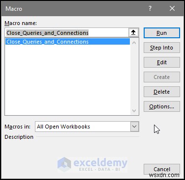 Dễ dàng đóng ngăn truy vấn &kết nối trong Excel – Hướng dẫn từng bước