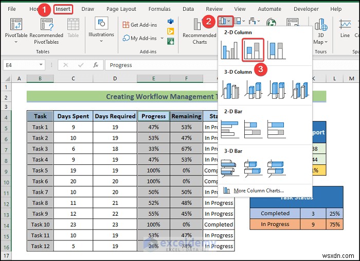 Xây dựng mẫu quản lý quy trình làm việc Excel trong 6 bước đơn giản 
