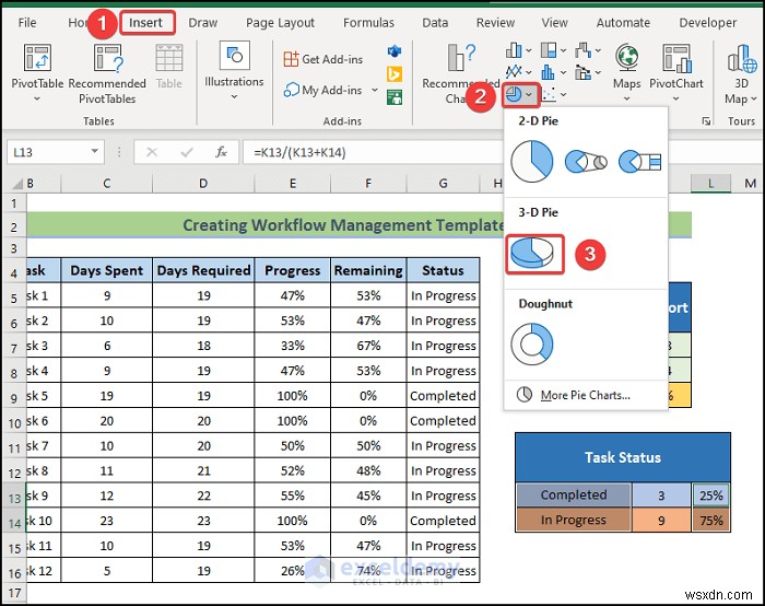 Xây dựng mẫu quản lý quy trình làm việc Excel trong 6 bước đơn giản 