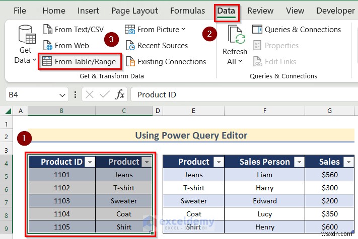 Master Excel Left Join:3 phương pháp đã được chứng minh bằng Power Query và Table Tools 